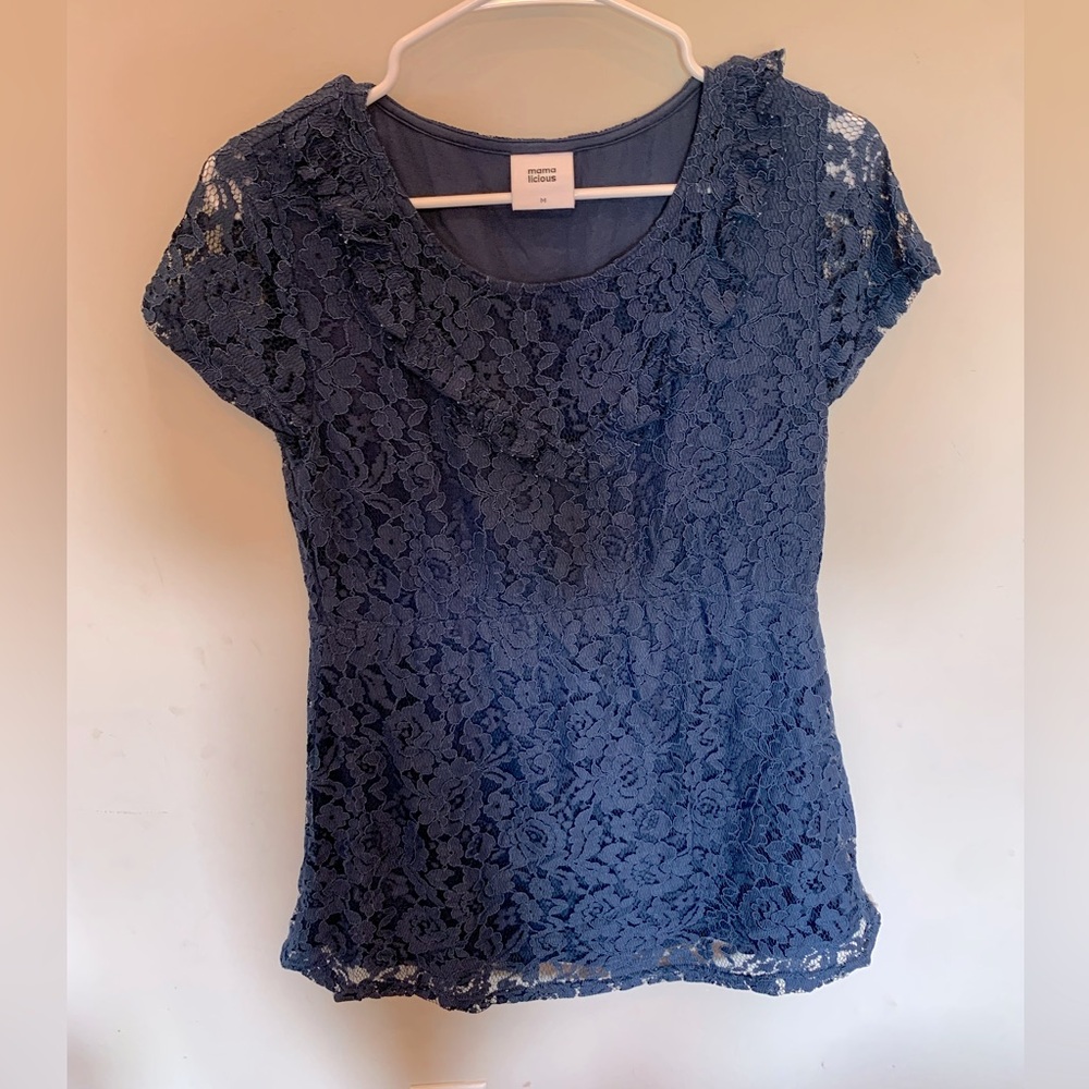 Mamalicious lace maternity top